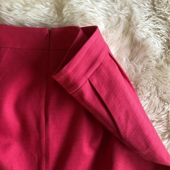 Banana Republic Pink Woven Textured Pencil Skirt - Picture 5 of 6